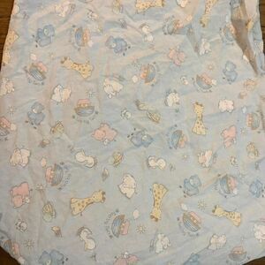 HONORS VINTAGE Noah's Ark Infant Crib Sheet good condition